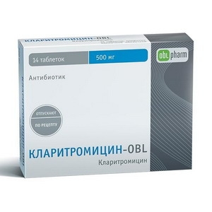 Кларитромицин-OBL таблетки