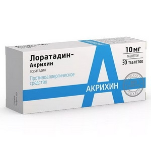 Лоратадин-Акрихин таблетки