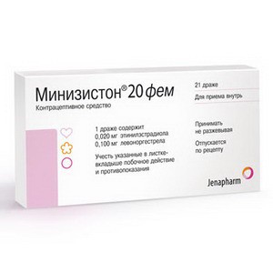 Минизистон 20 фем таблетки