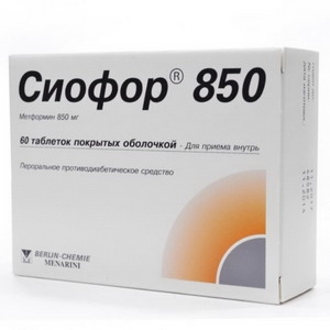 Сиофор-850 таблетки