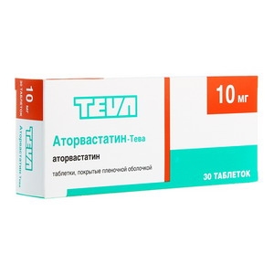 Аторвастатин-Тева таблетки